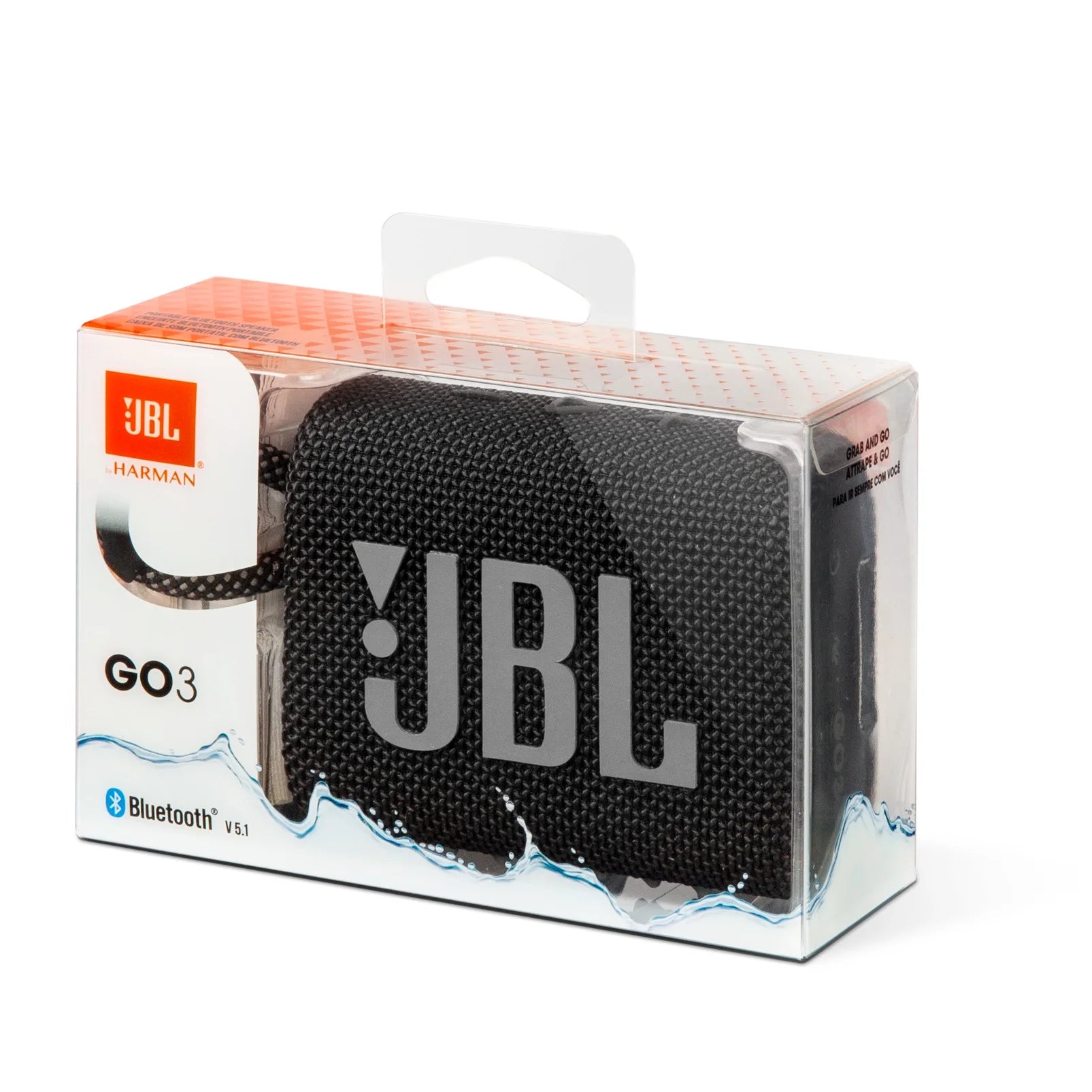 Go 3 - Portable Waterproof Speaker - Bold Style and Big Sound Wherever You Go - Black